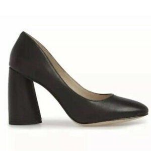 Louise & Cie black "Jayant" pump block heel NEW